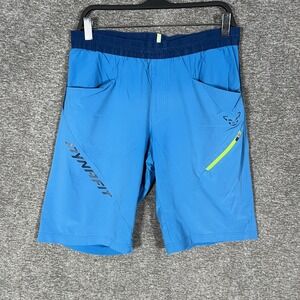 Dynafit Shorts Mens Medium Blue Trail Running Hiking 12" Inseam Zip Pocket